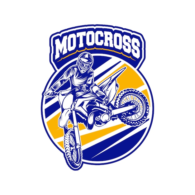 Premium Vector | Motocross emblem