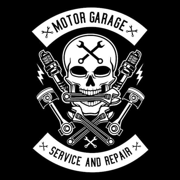 Premium Vector | Motor garage