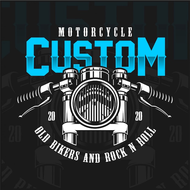 Motorcycle custom | Premium Vector