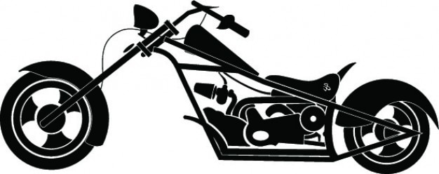 Download Free Vector | Motorcycle detailed silhouette icon vector