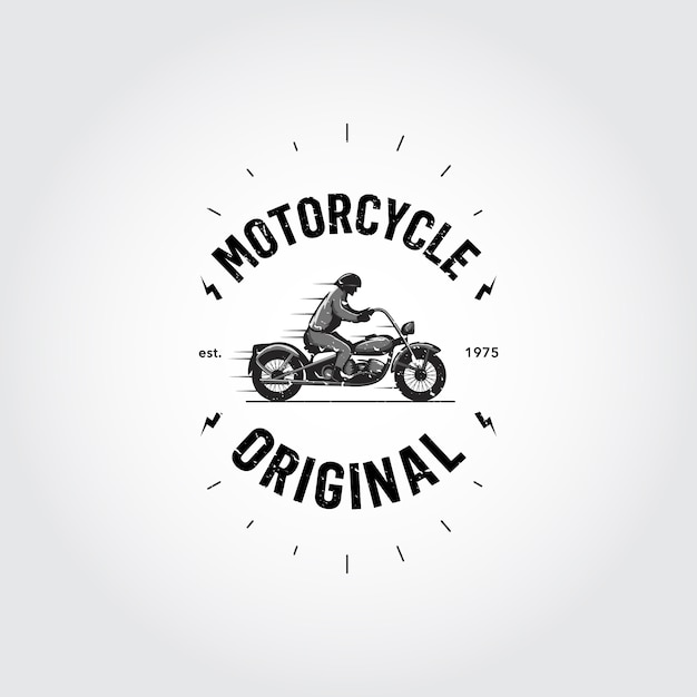 Free Vector | Motorcycle logo design