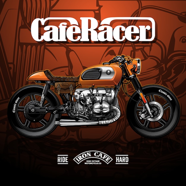 Premium Vector | Motorcycle poster design