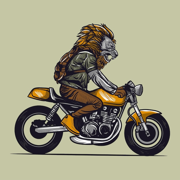 Premium Vector | Motorcycle rider vector illustration