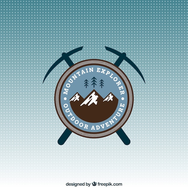 Mountain adventure logo