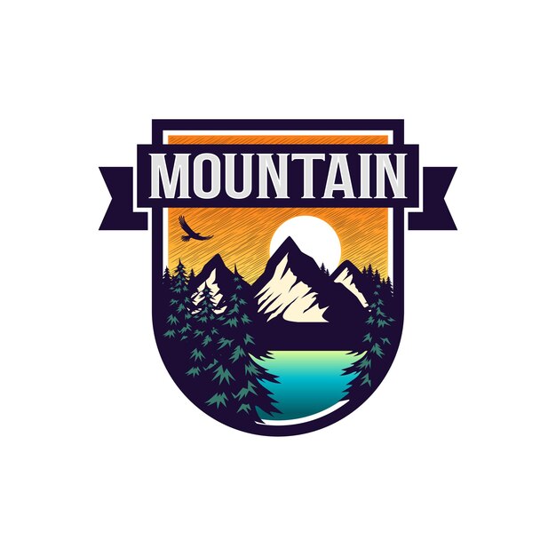 Premium Vector | Mountain adventure logo