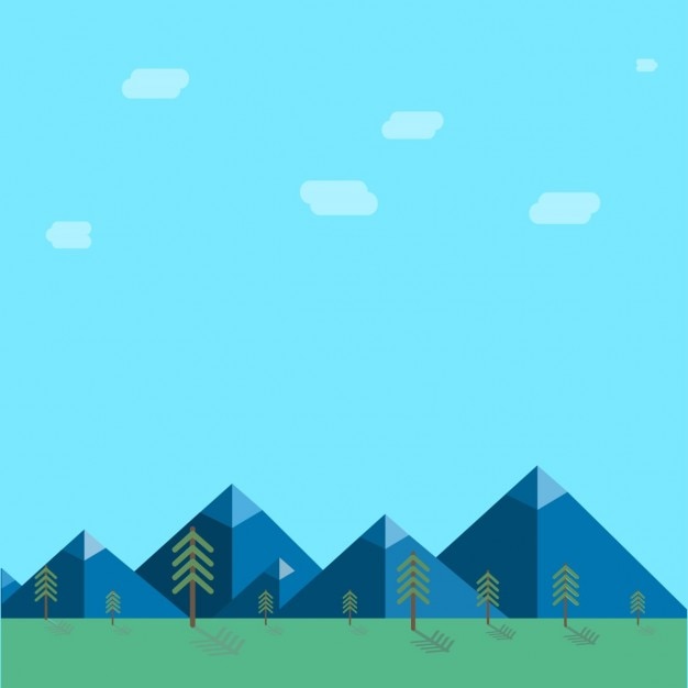 Download Free Vector | Mountain background