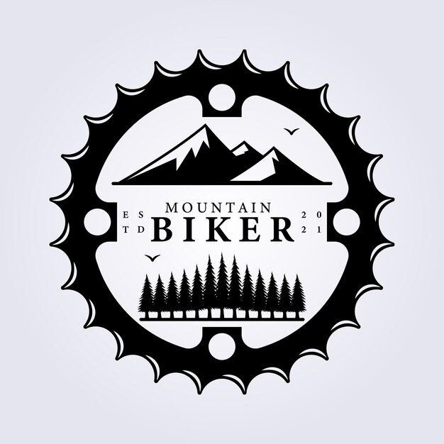 Premium Vector | Mountain bike group sport lifestyle logo icon symbol ...