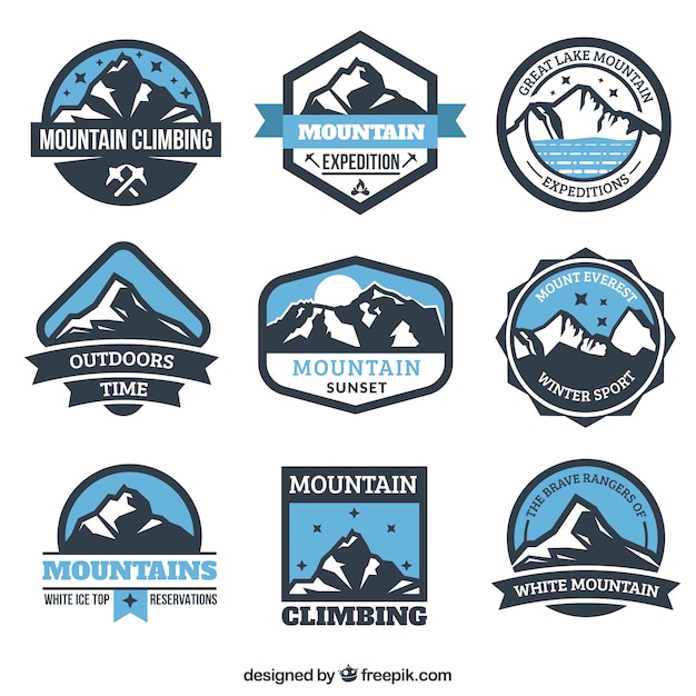 Mountain expedition badges