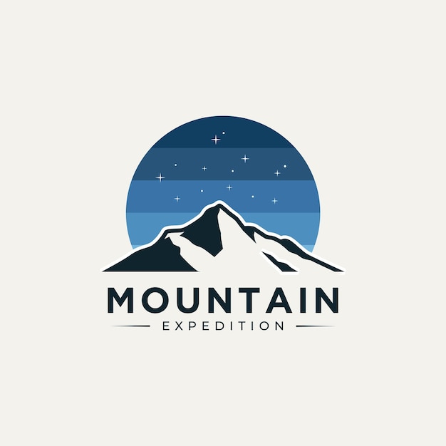 Premium Vector | Mountain expedition logo template vector illustration ...