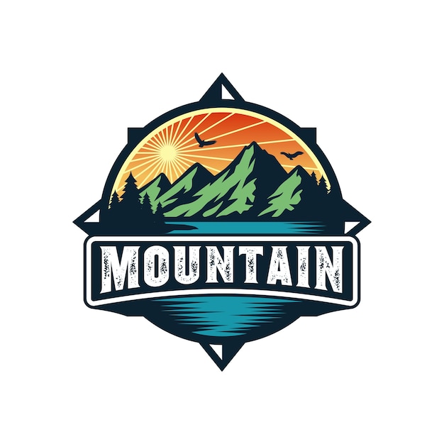 Premium Vector Mountain Logo For Adventure And Outdoor Logo Design