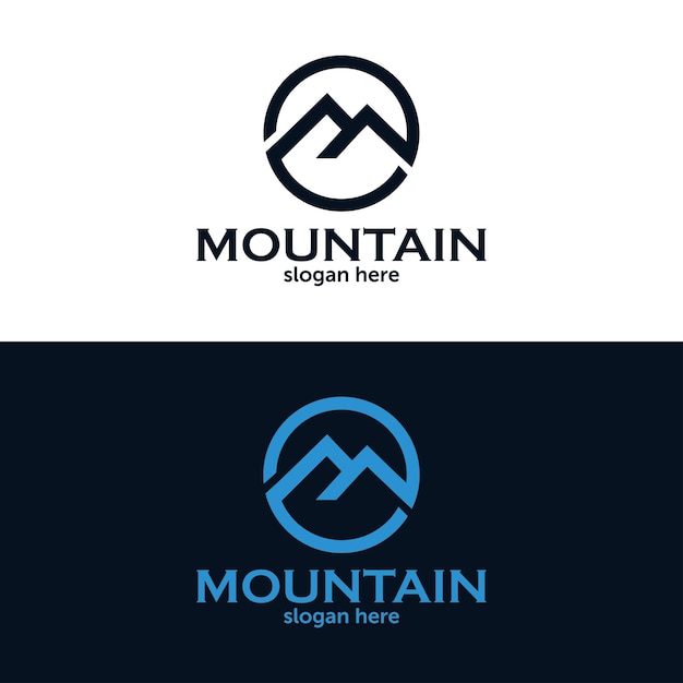 Premium Vector | Mountain logo company