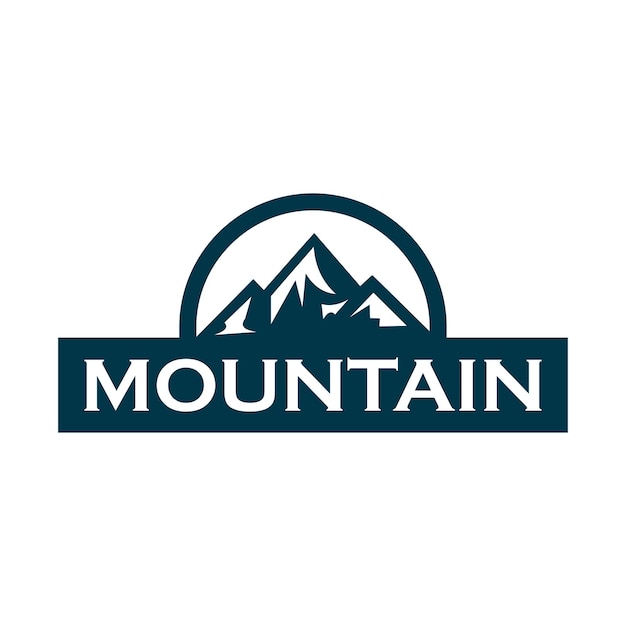 Premium Vector | Mountain logo company