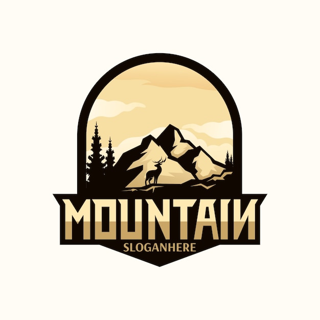 Mountain logo illustration Vector | Premium Download