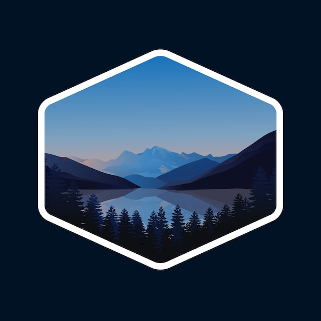 Mountain logo | Premium Vector