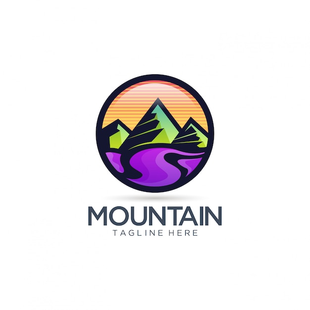 Download Free Mountain And River Logo Vector Premium Vector Use our free logo maker to create a logo and build your brand. Put your logo on business cards, promotional products, or your website for brand visibility.