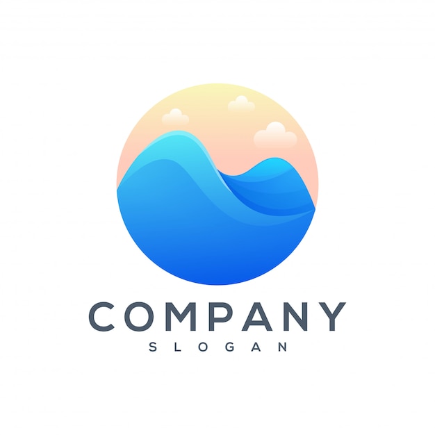 Download Free Mountain Sea Logo Design Premium Vector Use our free logo maker to create a logo and build your brand. Put your logo on business cards, promotional products, or your website for brand visibility.