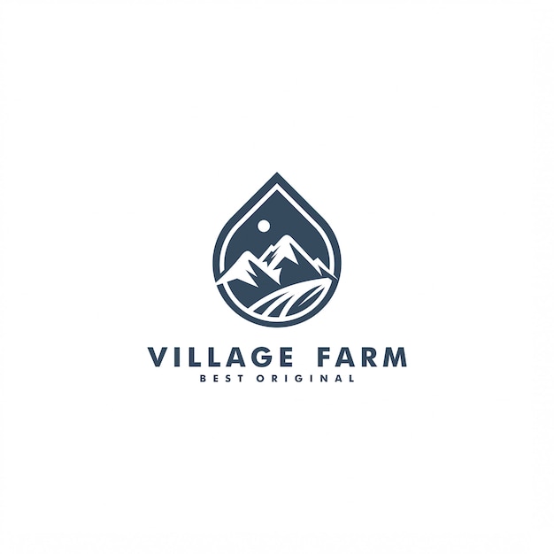 Download Free Mountain And Village Farm Logo Design Premium Vector Use our free logo maker to create a logo and build your brand. Put your logo on business cards, promotional products, or your website for brand visibility.