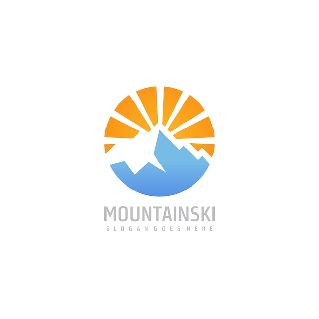Download Free Mountain With Sunshine Logo Template Premium Vector Use our free logo maker to create a logo and build your brand. Put your logo on business cards, promotional products, or your website for brand visibility.