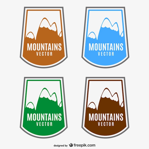 Mountains labels