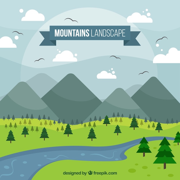 Free Free 126 Mountain River Svg SVG PNG EPS DXF File