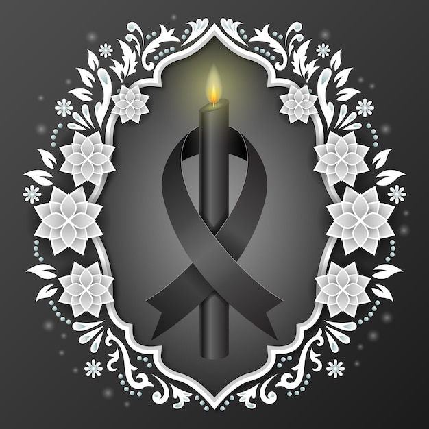 Free Vector | Mourning for the victims