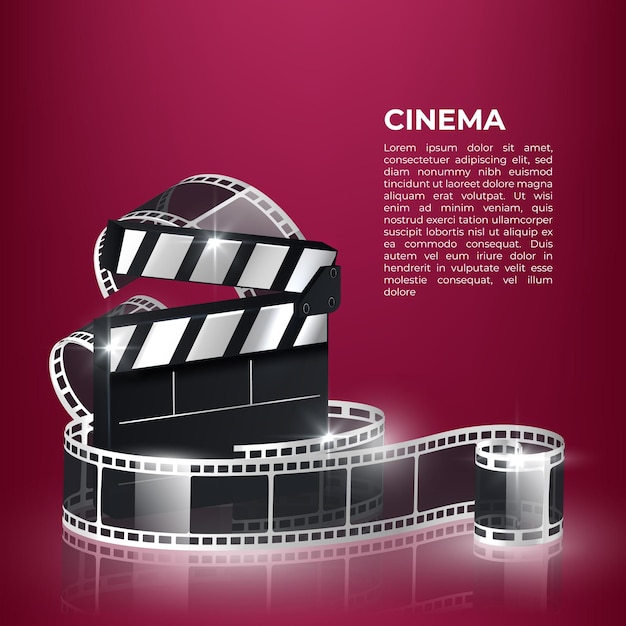 Premium Vector | Movie time vector illustration with popcorn ...