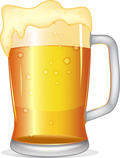 Premium Vector | Mug of beer