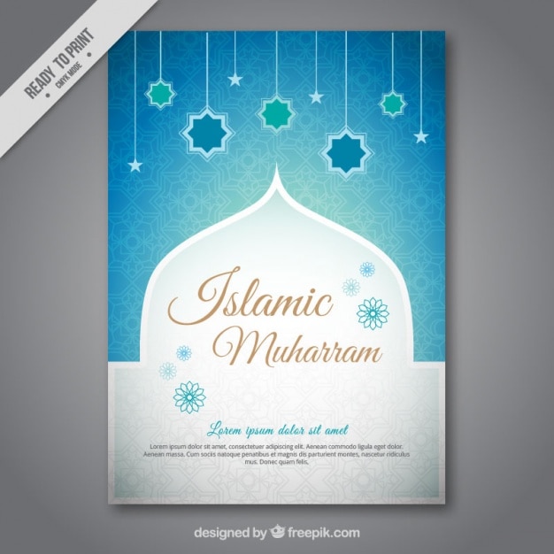 Download Free Muharram Brochure With Blue Stars Decoration Free Vector Use our free logo maker to create a logo and build your brand. Put your logo on business cards, promotional products, or your website for brand visibility.