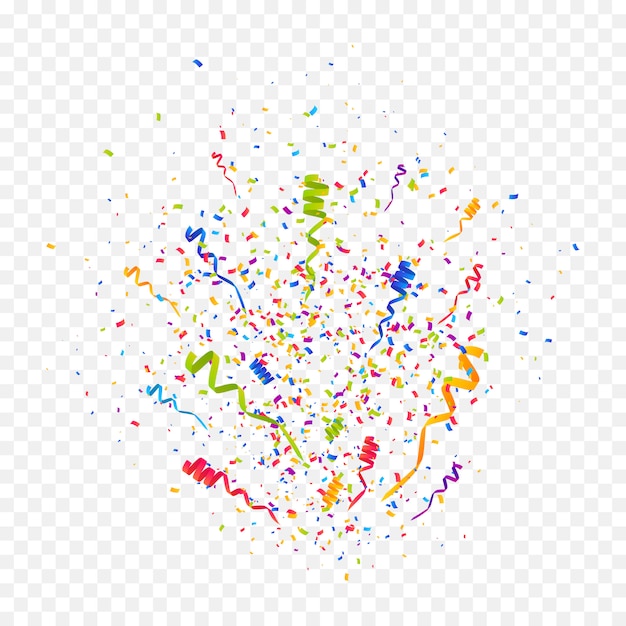 Premium Vector | Multicolor confetti burst background