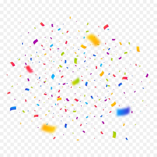 Premium Vector | Multicolor confetti burst background