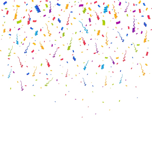 Premium Vector | Multicolor confetti burst background