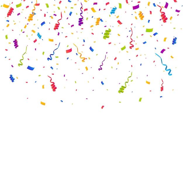 Premium Vector | Multicolor confetti burst background