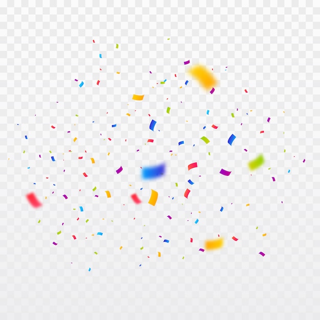 Multicolor confetti burst background | Premium Vector