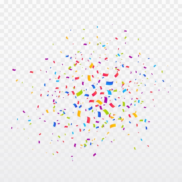 Premium Vector | Multicolor confetti burst background