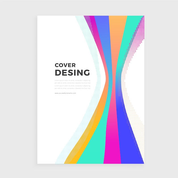 Free Vector | Multicolor cover design