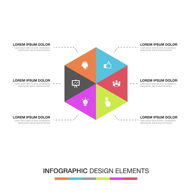 Free Vector | Multicolor infographic template