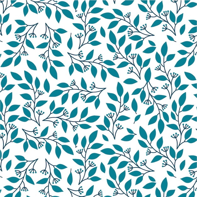 Free Vector Multicolor Leaves Pattern Background