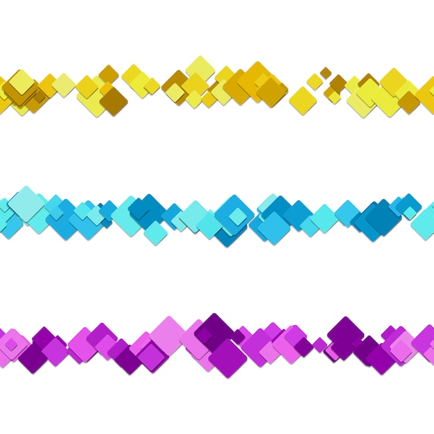 Download Free Vector | Multicolor square text dividers