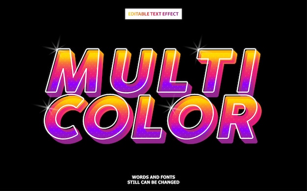 premium-vector-multicolor-text-style