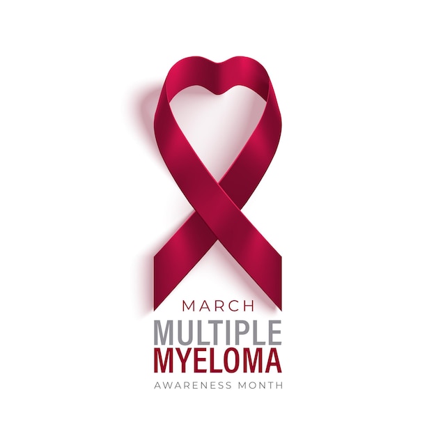 Premium Vector | Multiple myeloma awareness month banner ...