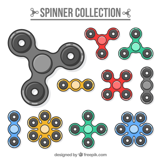 Multiple spinner shapes collection