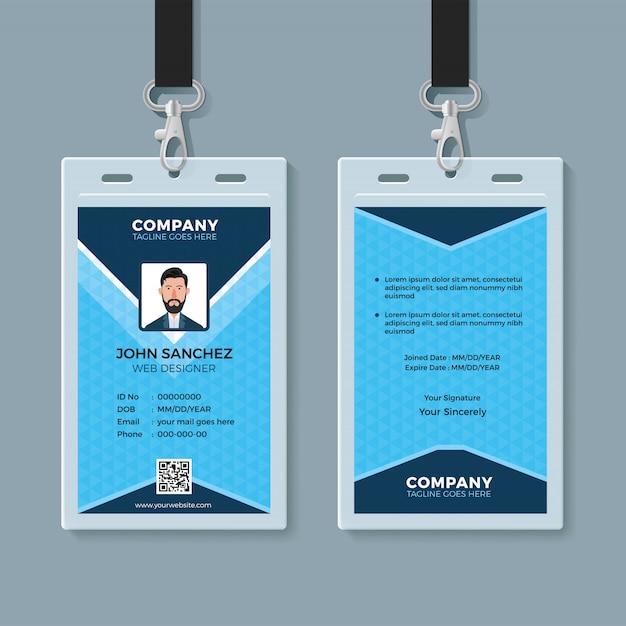 Multipurpose identity card design template Vector | Premium Download