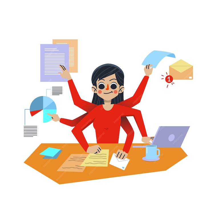 Free Vector | Multitasking concept