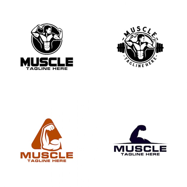Download Free Muscle Logo Design Premium Vector Use our free logo maker to create a logo and build your brand. Put your logo on business cards, promotional products, or your website for brand visibility.