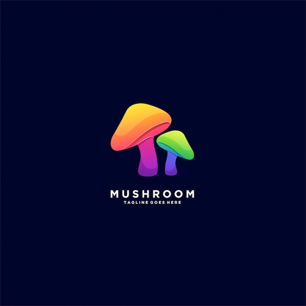 Download Free Mushroom Gradient Colorful Illustration Logo Premium Vector Use our free logo maker to create a logo and build your brand. Put your logo on business cards, promotional products, or your website for brand visibility.