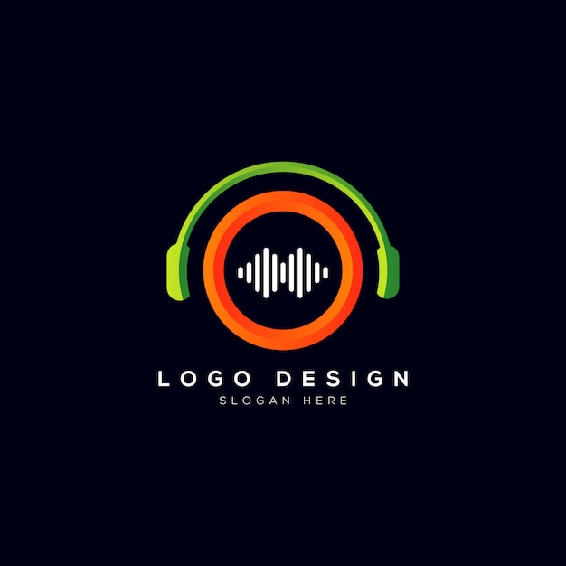 Download Free Music Company Logo With Headphone Premium Vector Use our free logo maker to create a logo and build your brand. Put your logo on business cards, promotional products, or your website for brand visibility.