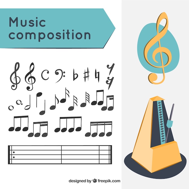 Music composition Vector | Free Download