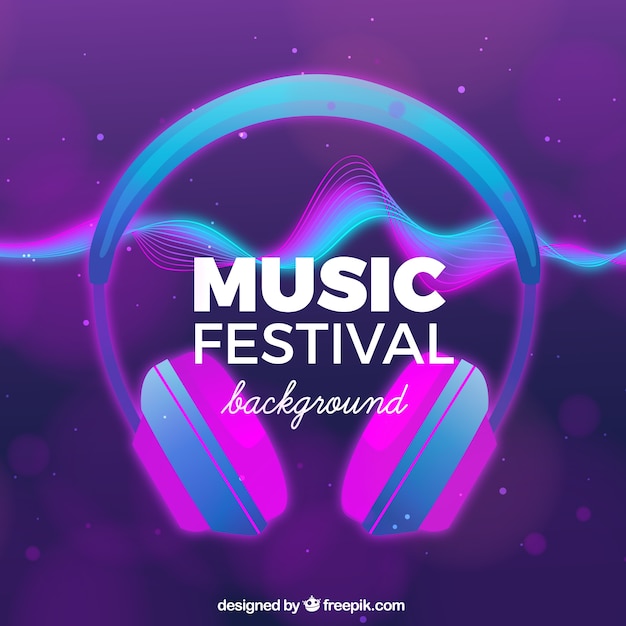 Free Vector | Music festival background