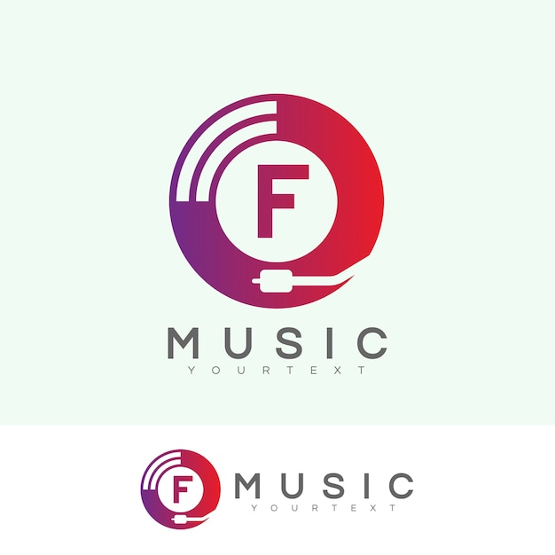 Download Free Music Initial Letter F Logo Design Premium Vector Use our free logo maker to create a logo and build your brand. Put your logo on business cards, promotional products, or your website for brand visibility.