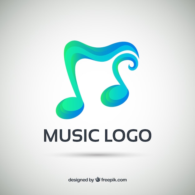 Download Free Music Logo With Gradient Style Free Vector Use our free logo maker to create a logo and build your brand. Put your logo on business cards, promotional products, or your website for brand visibility.